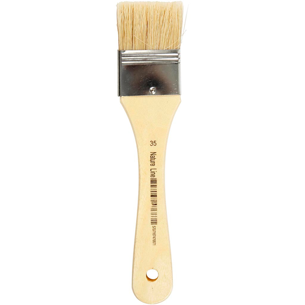 Pinceles para barniz plano L: 18.5 cm — 12 ud