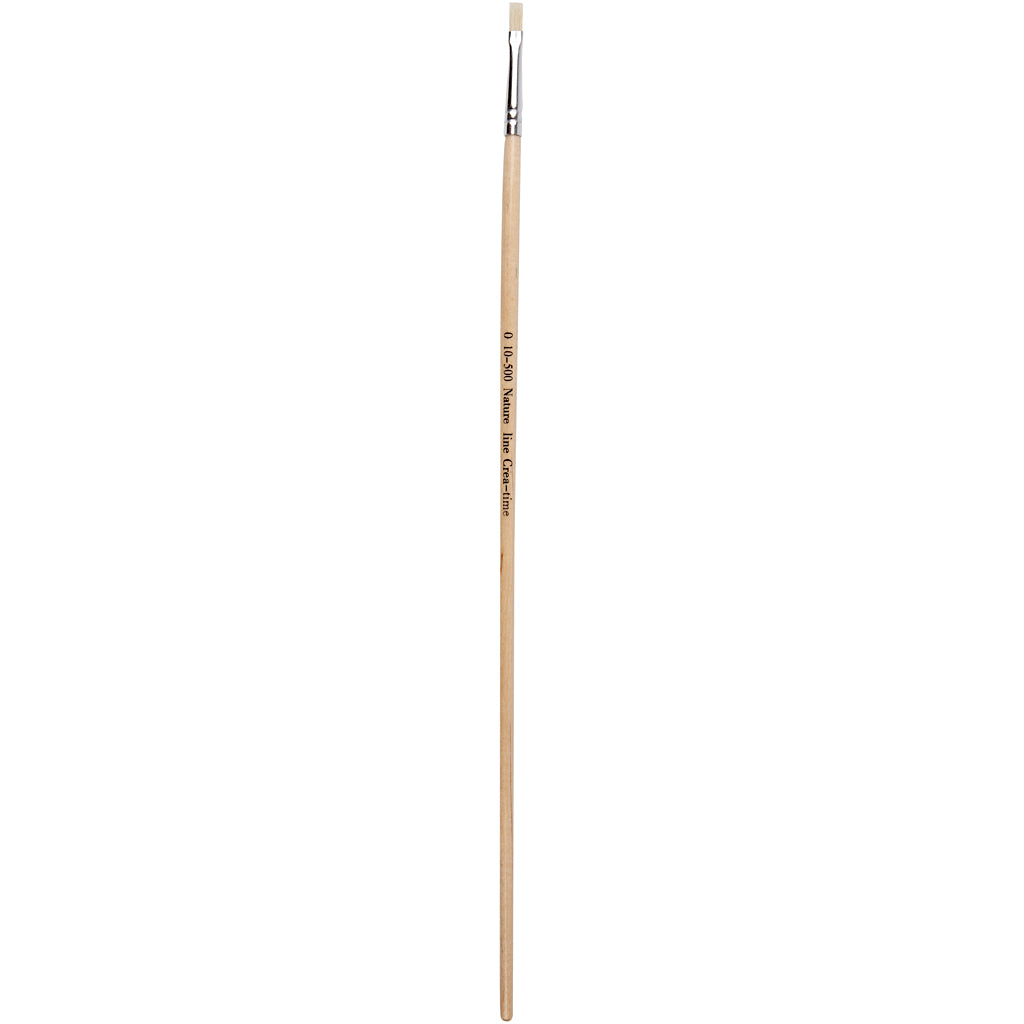 Pinceles Nature Line n.º 0 mango largo — 12 ud