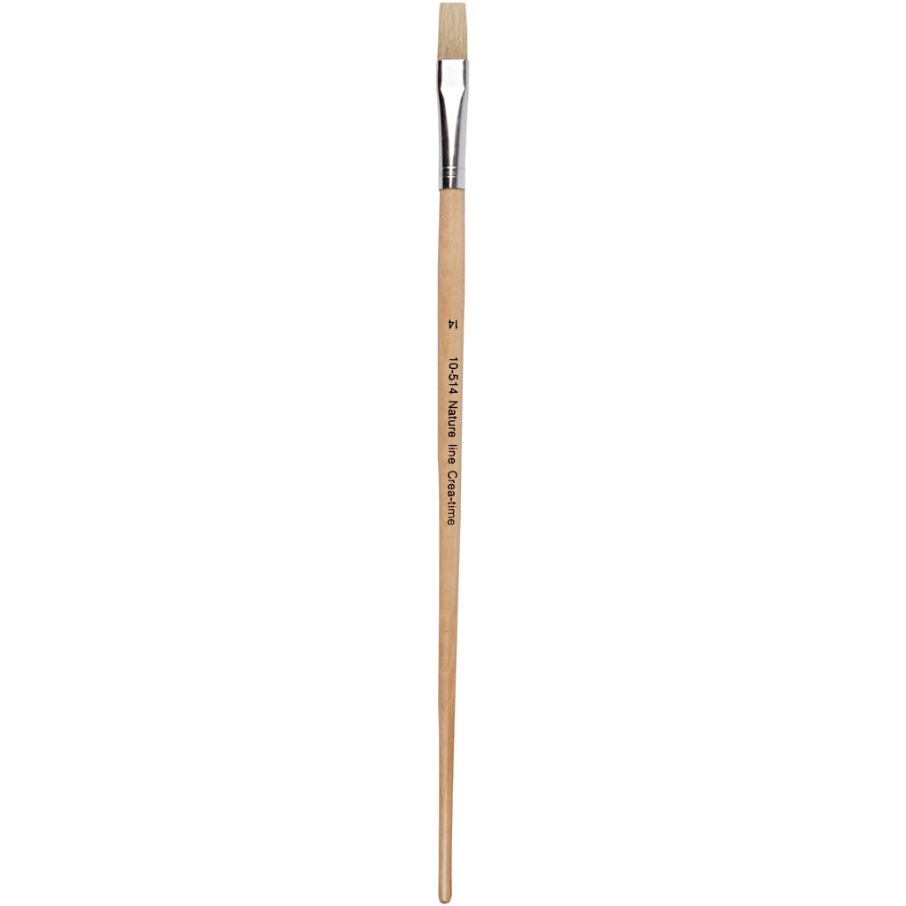 Pinceles Nature Line n.º 14 mango largo L: 32 cm — 12 ud