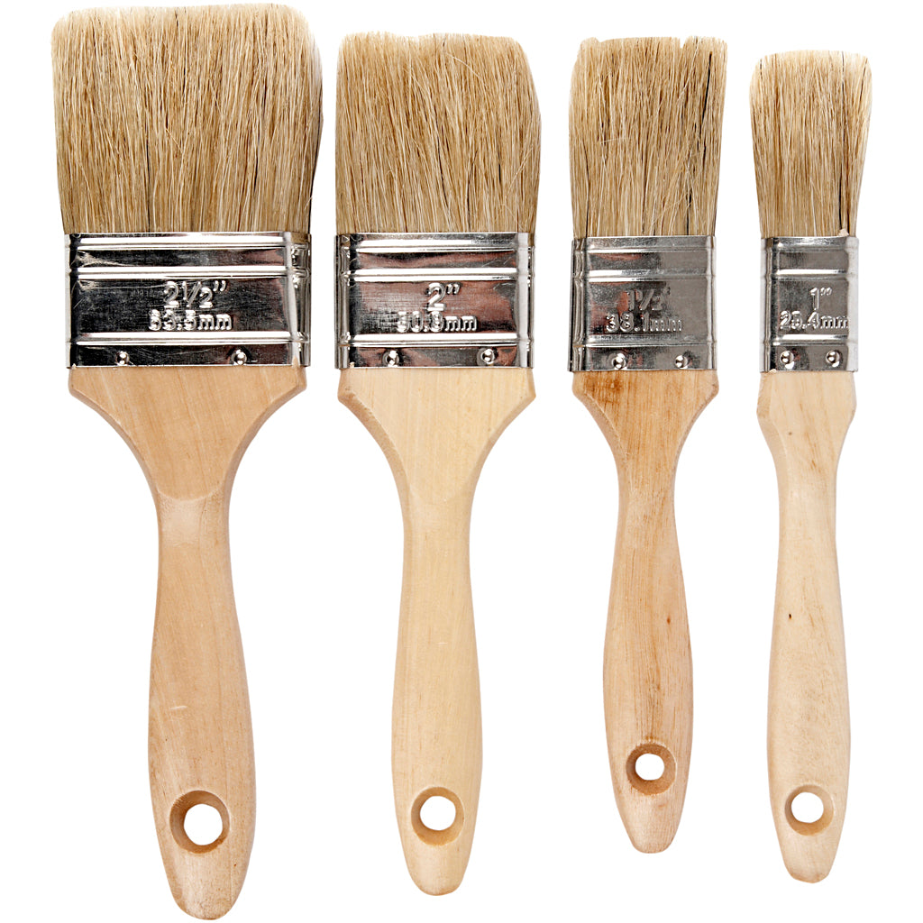Pinceles para barniz plano L: 19.5-21 cm — 4 ud
