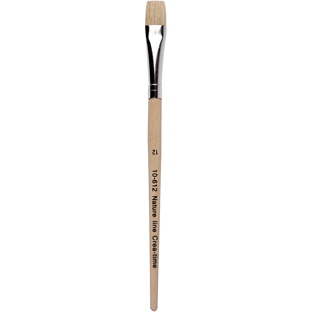 Pinceles Nature Line n.º 12 plano L: 19 cm — 12 ud