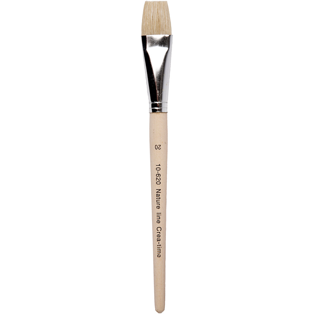 Pinceles Nature Line n.º 20 plano L: 20.5 cm — 12 ud