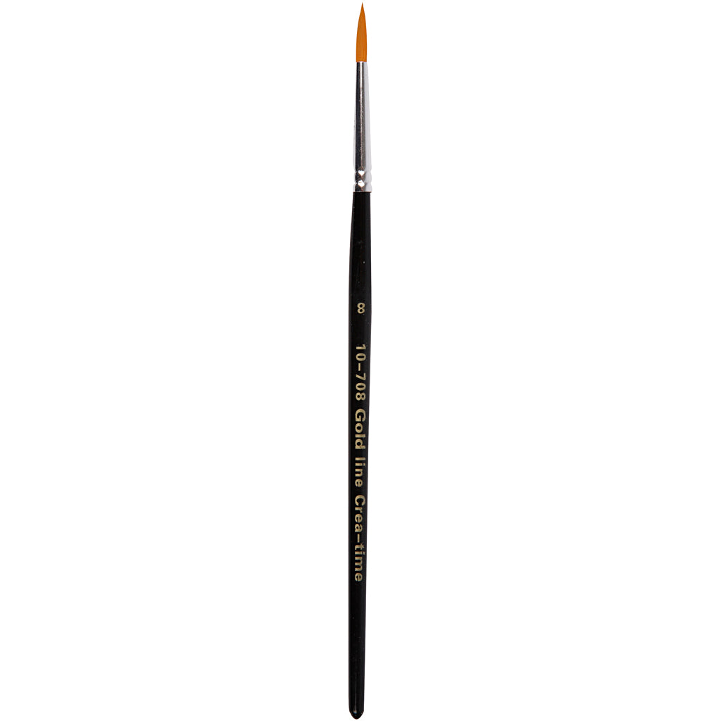 Pinceles de nylon n.º 8 redondo L: 18.5 cm — 12 ud