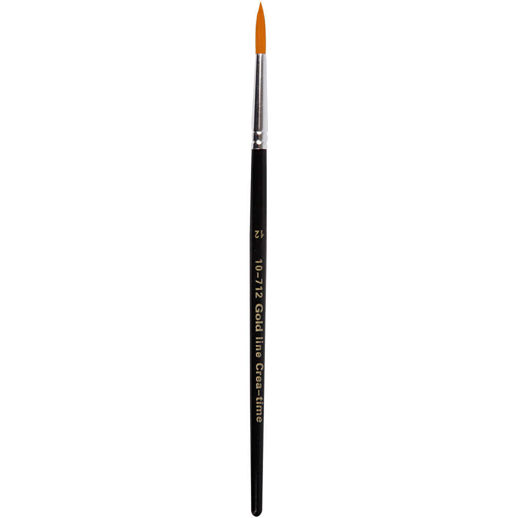 Pinceles de nylon n.º 12 redondo L: 18.5 cm — 6 ud