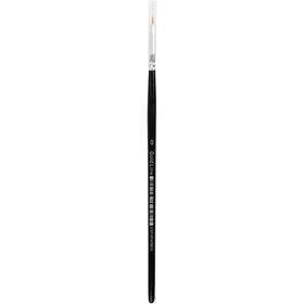 Pinceles de nylon n.º 0 redondo L: 17 cm — 12 ud