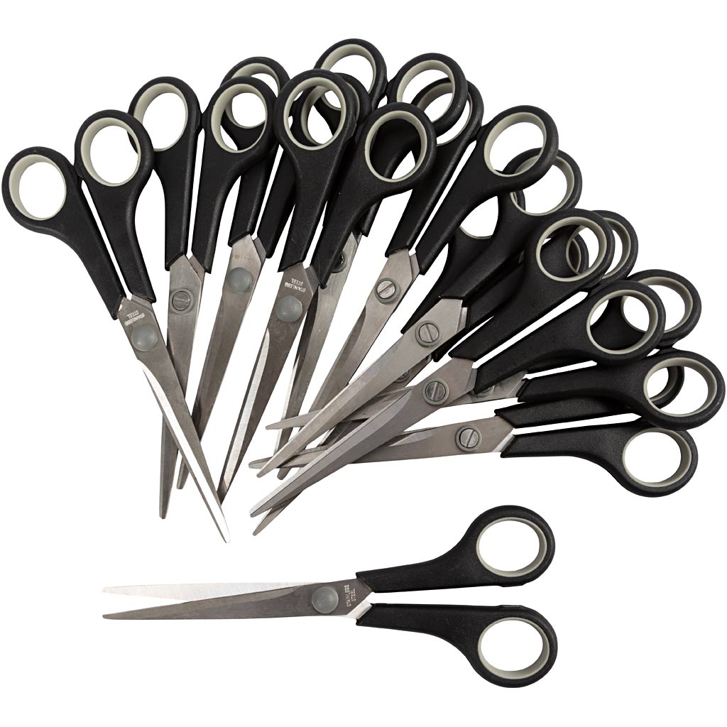 Tijeras infantiles (zurdo) L: 17 cm — 12 ud