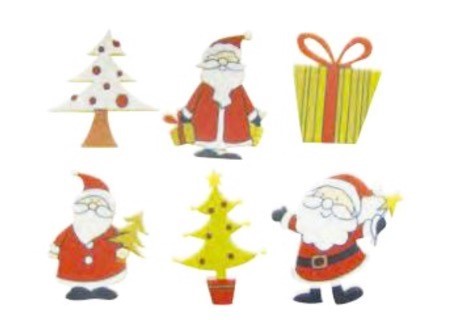 Lote de 6 figuras navideñas