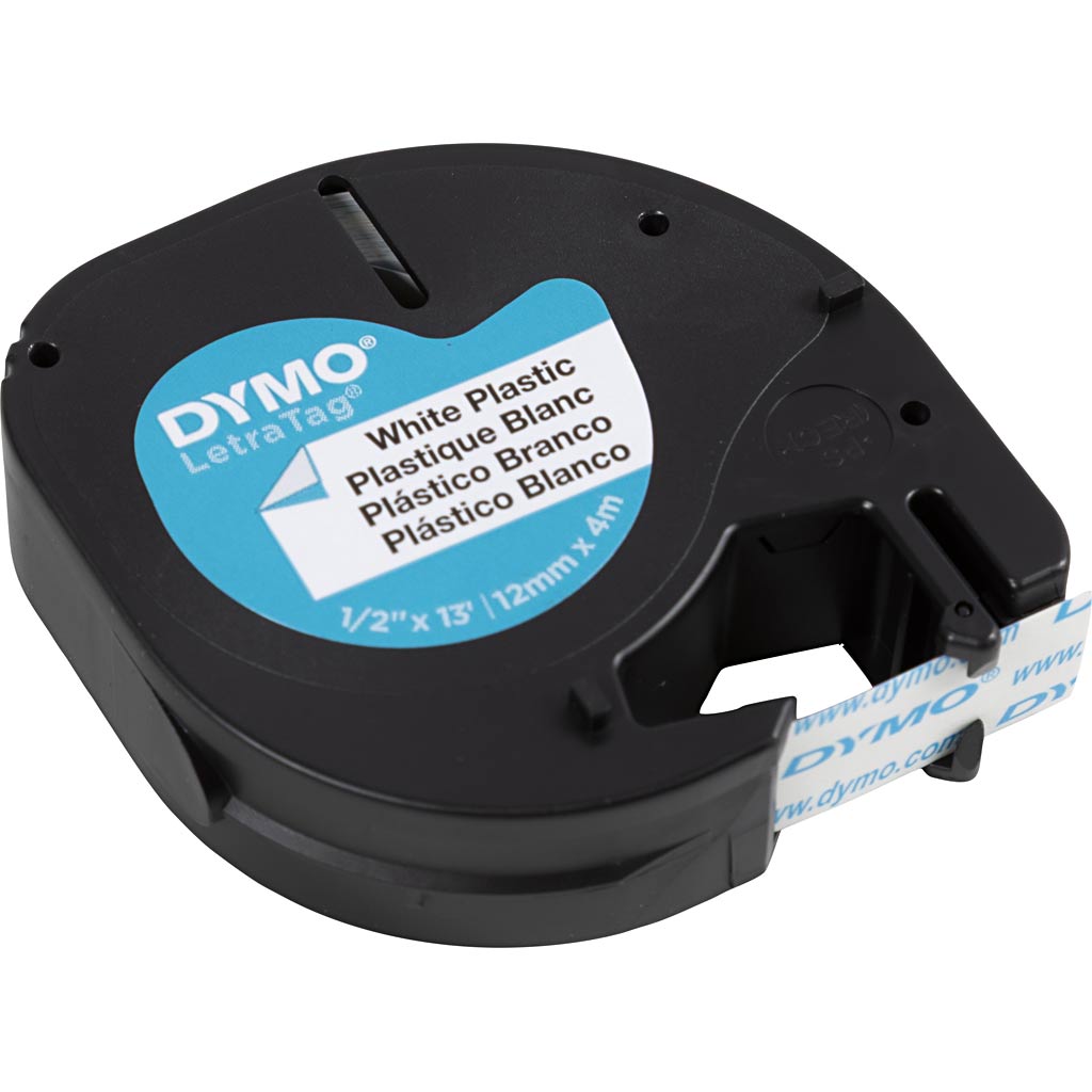 Cinta plástica Dymo blanco L: 4 m — 4 m