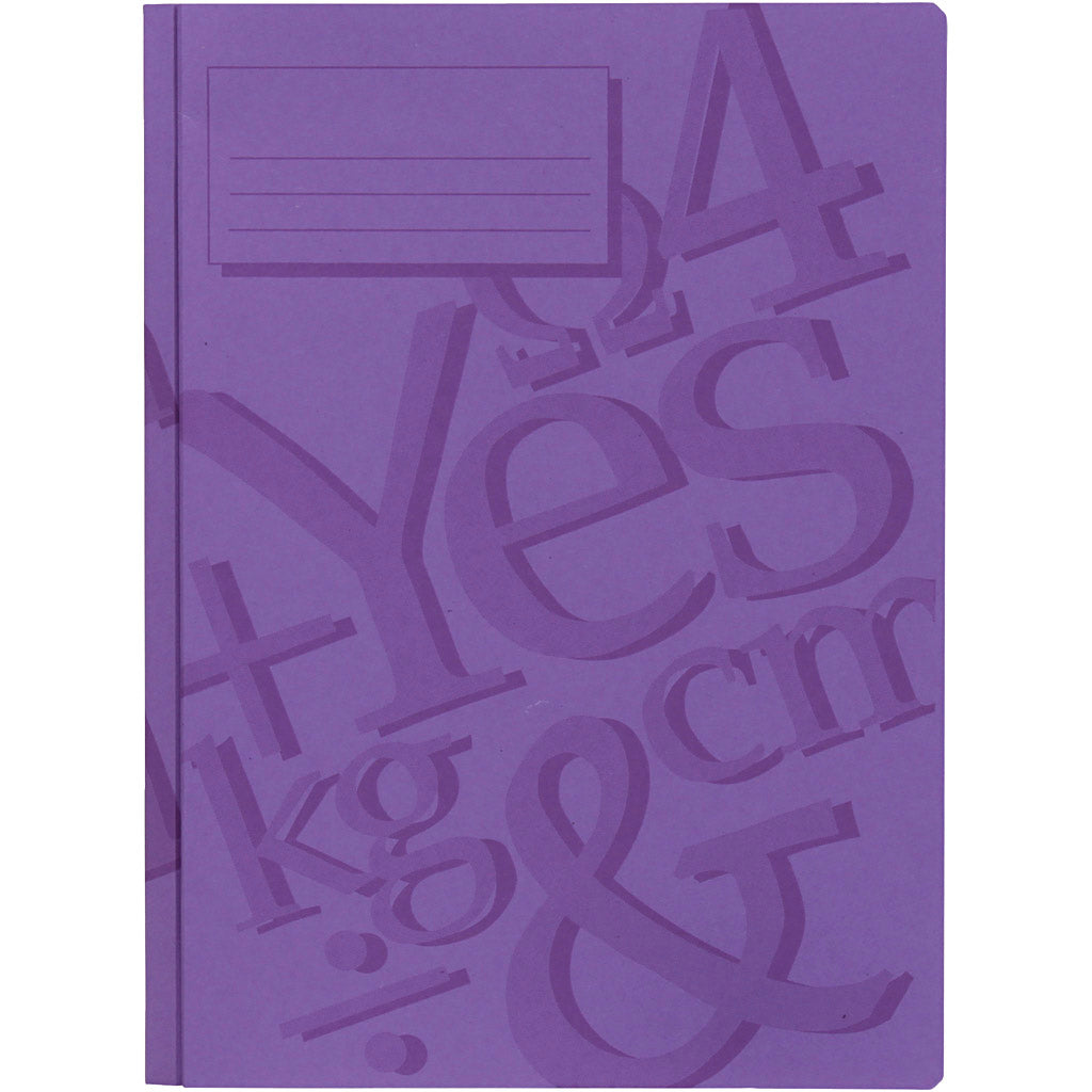 Carpeta de trabajo violeta A4 — 100 ud