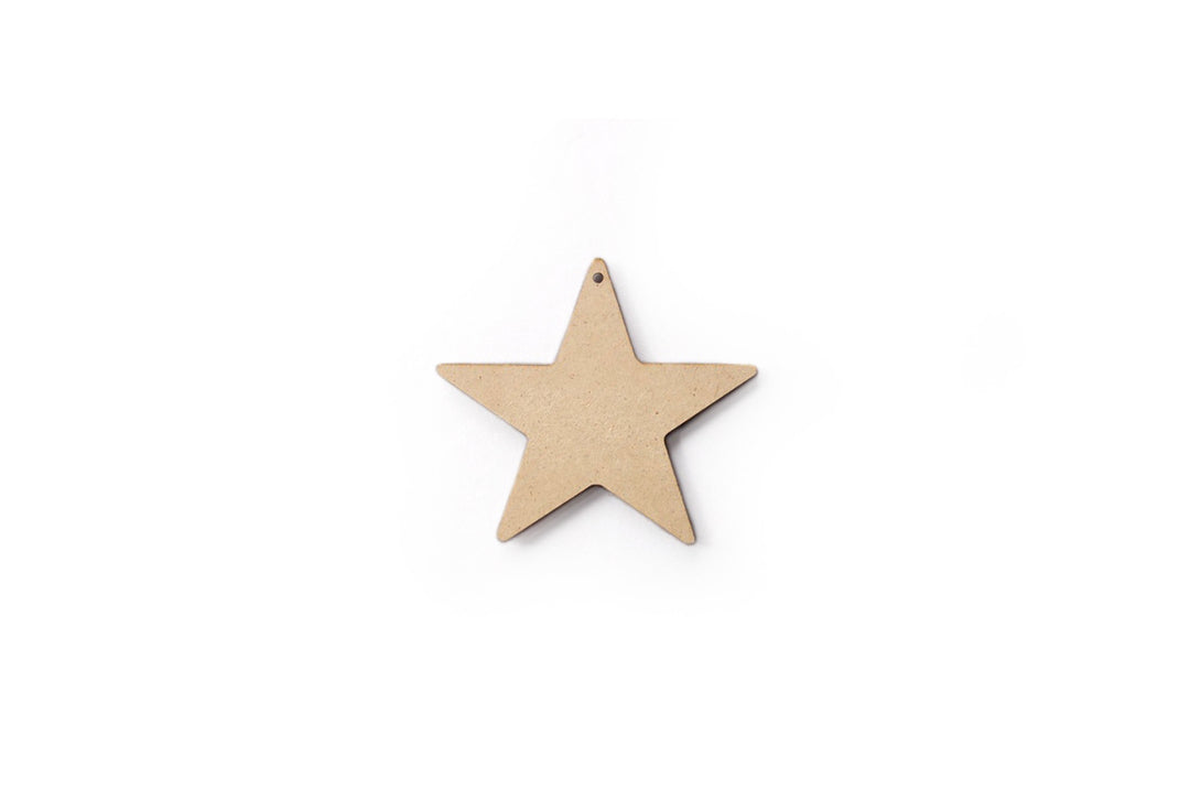 Set de 12 estrellas 4.5X4X0.3cm