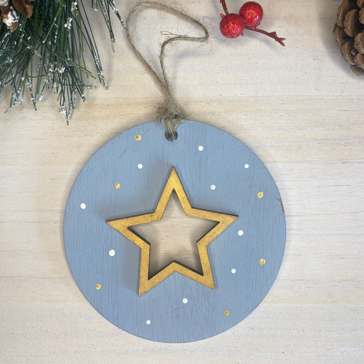 Bola de madera estrella