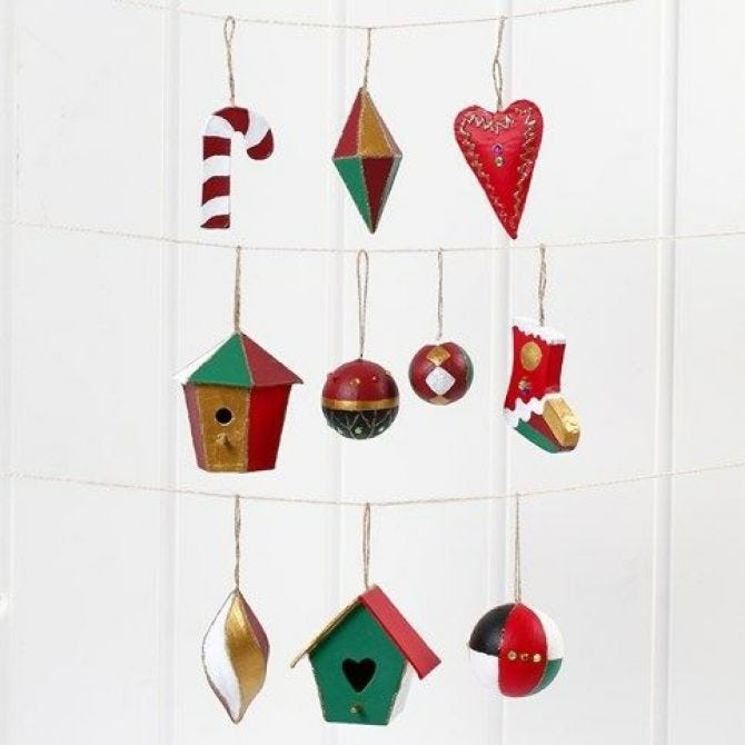Adornos de Navidad 6 uni.