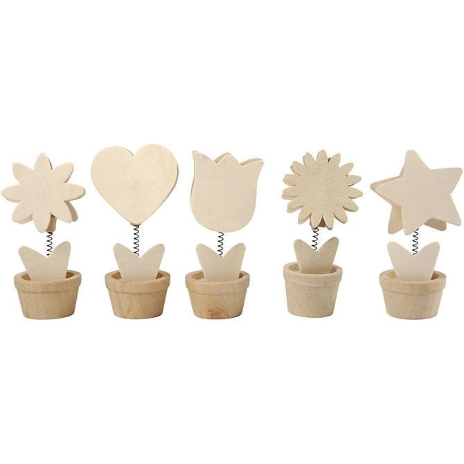 10 unid. Portanotas de madera