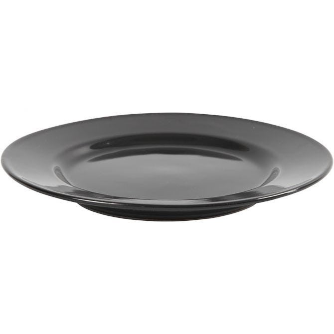 Plato negro 19cm