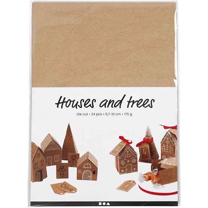 CASAS Y ÁRBOLES CALENDARIO ADVIENTO