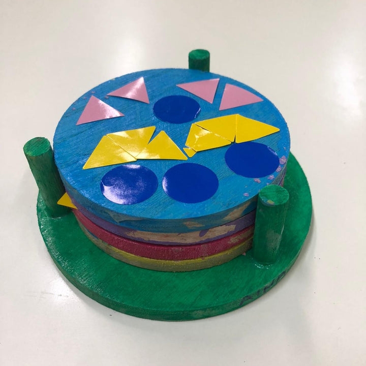 Posavasos de madera 4 bases