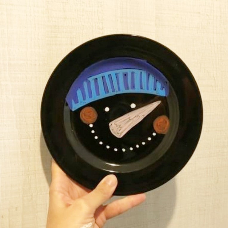 Plato negro 19cm