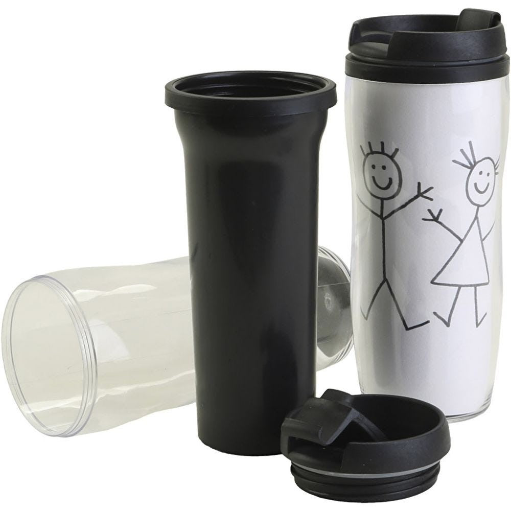 Taza termo con tapa