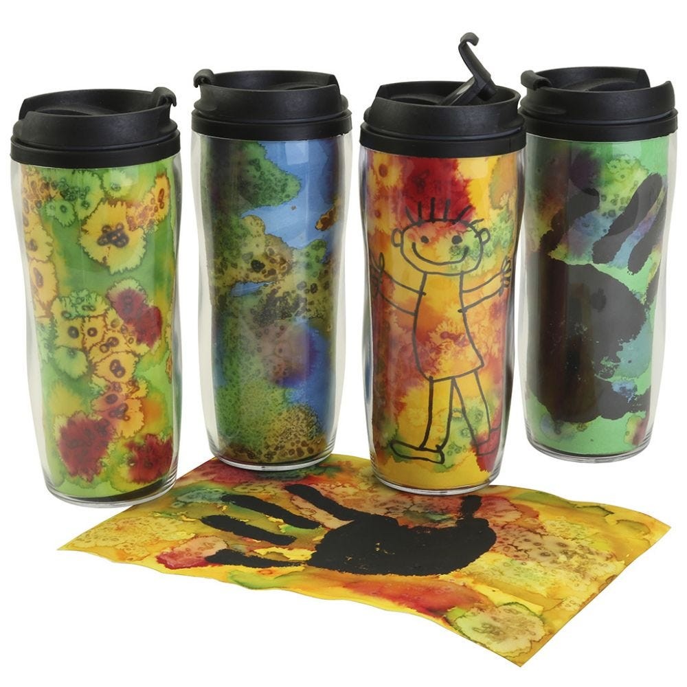 Taza termo con tapa