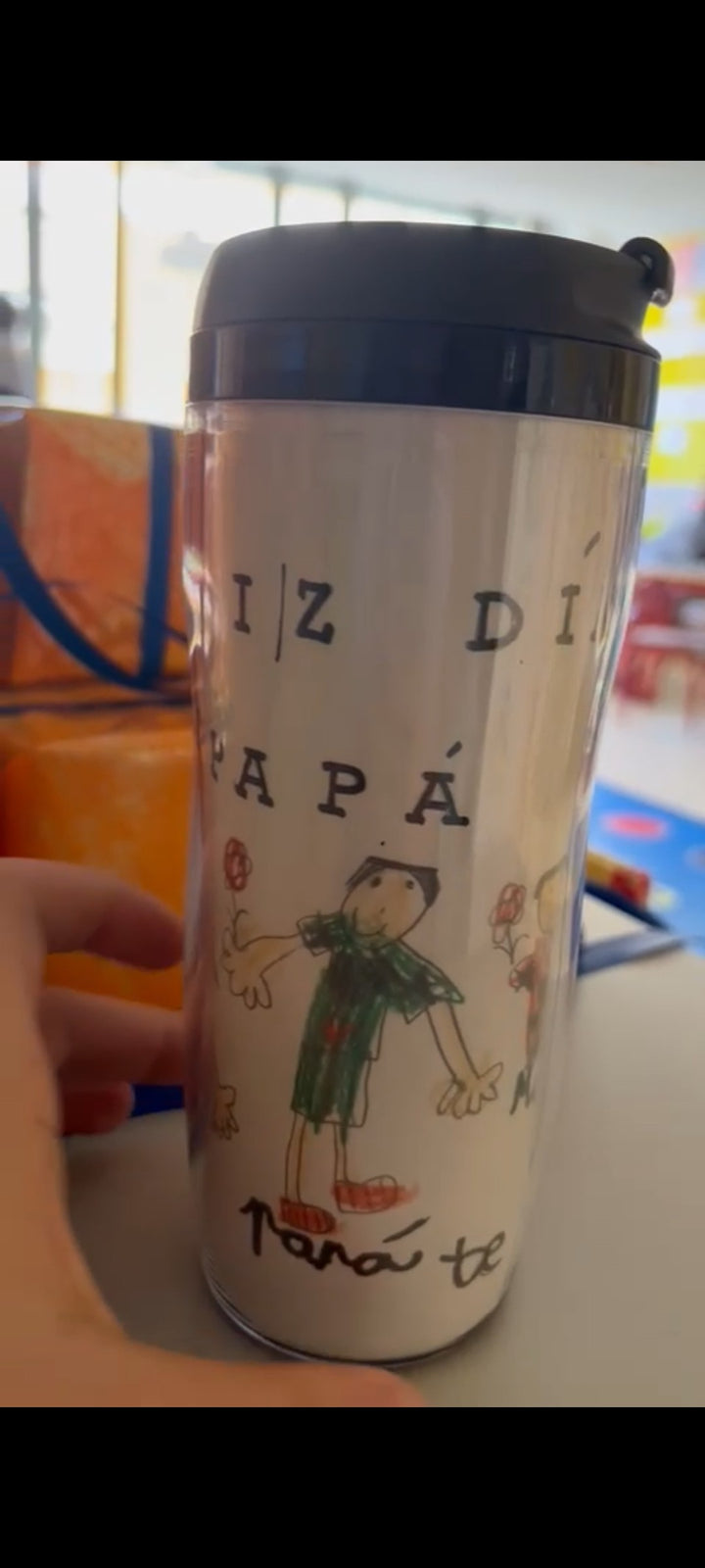 Taza termo con tapa