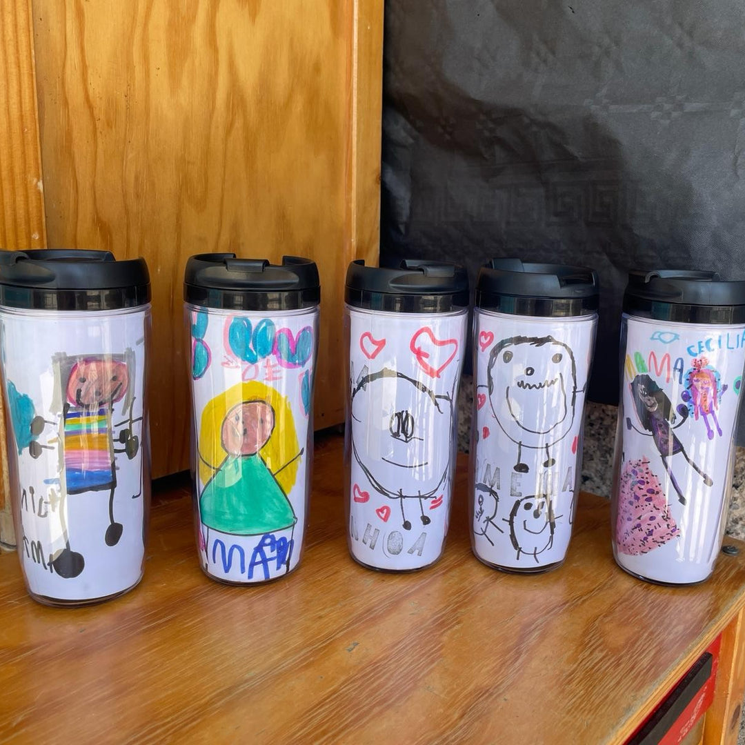 Taza termo con tapa