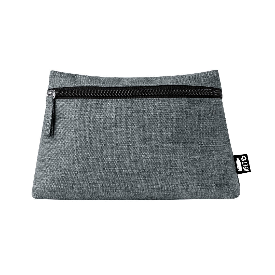 Neceser gris cremallera