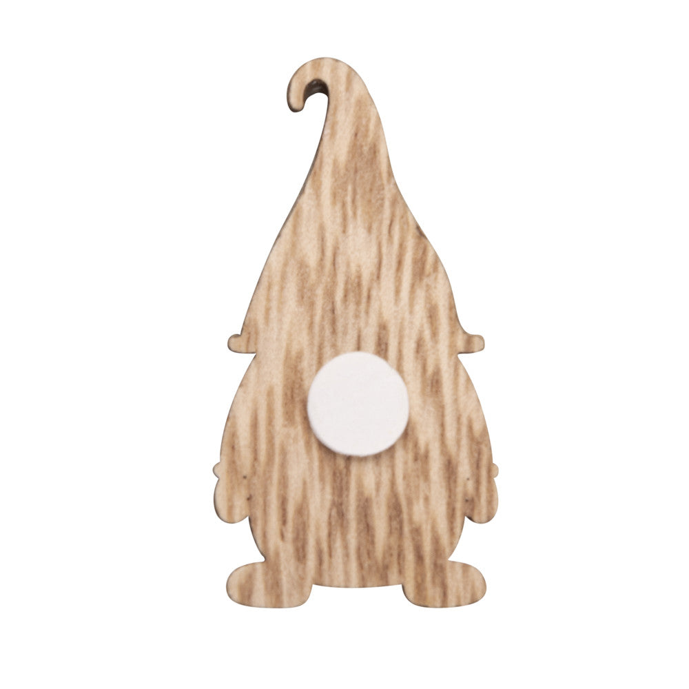Gnomos de madera decorados