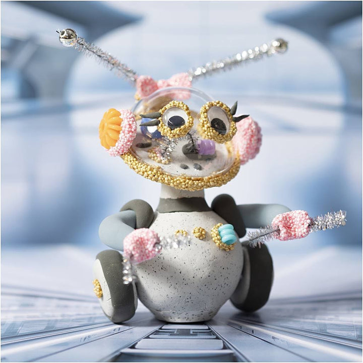 Mini kit robot gris - rosa