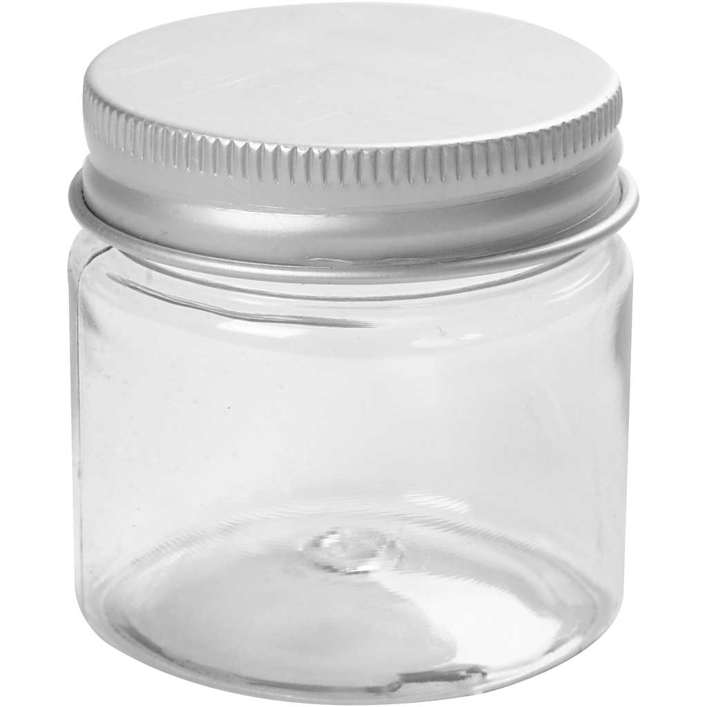 Tarro de plástico con tapa de rosca ⌀ 44 mm 50 ml — 10 ud