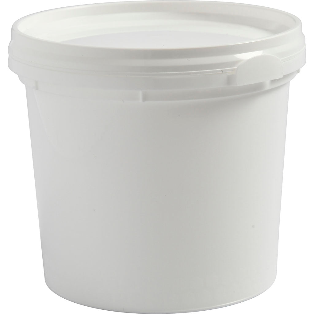 Cubo de plástico con tapa ⌀ 9.2 cm 300 ml — 20 ud