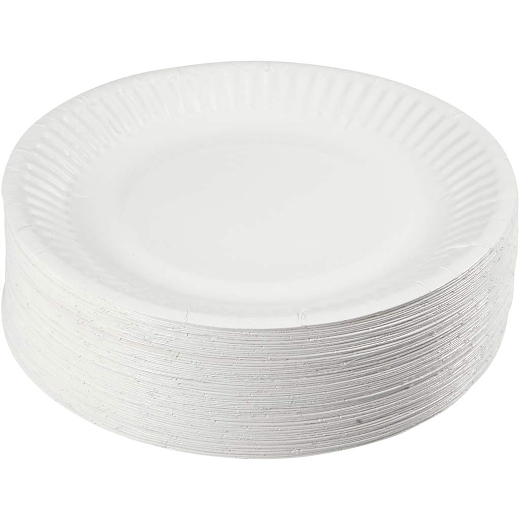 Platos de papel ⌀ 15 cm — 100 ud