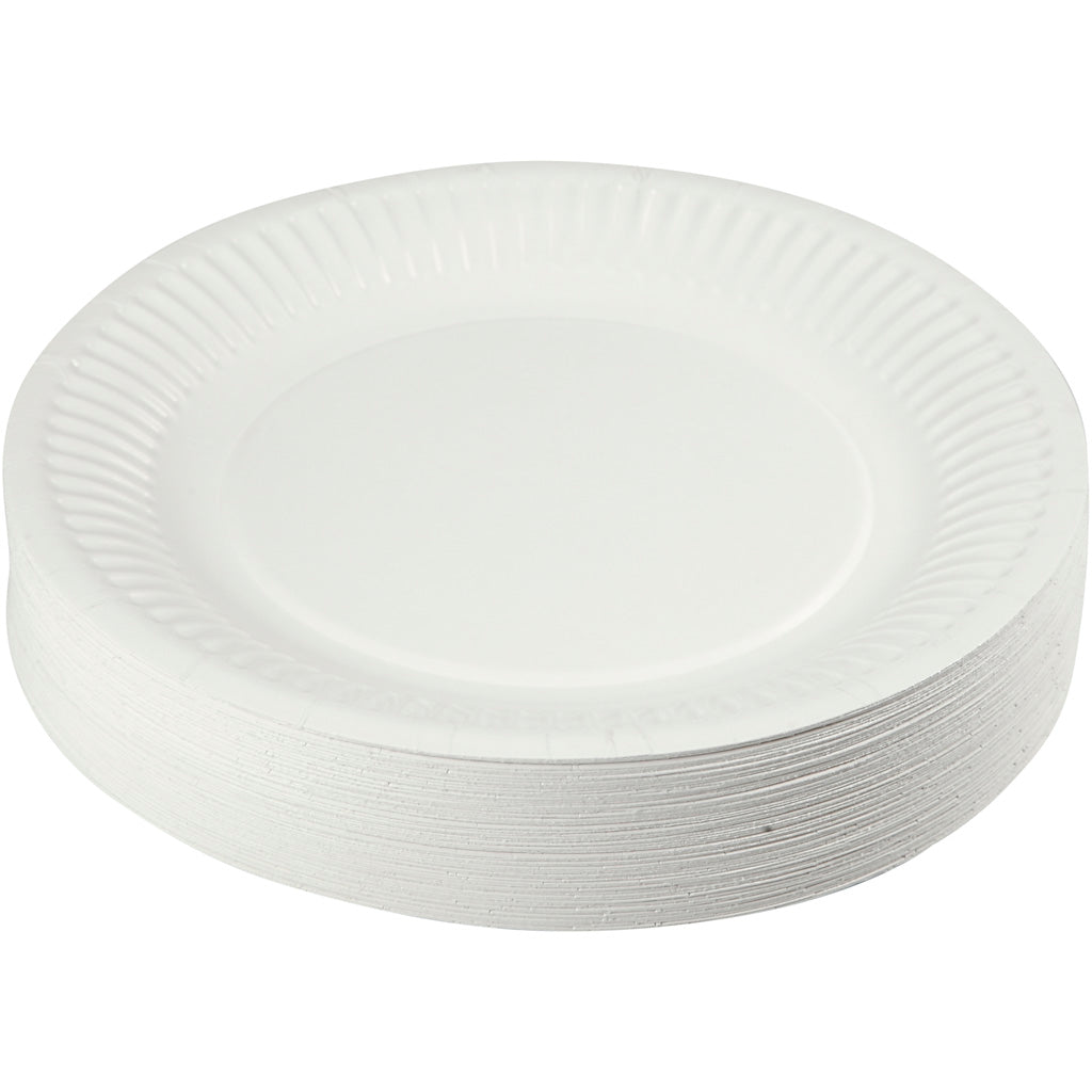 Platos de papel ⌀ 18 cm — 100 ud