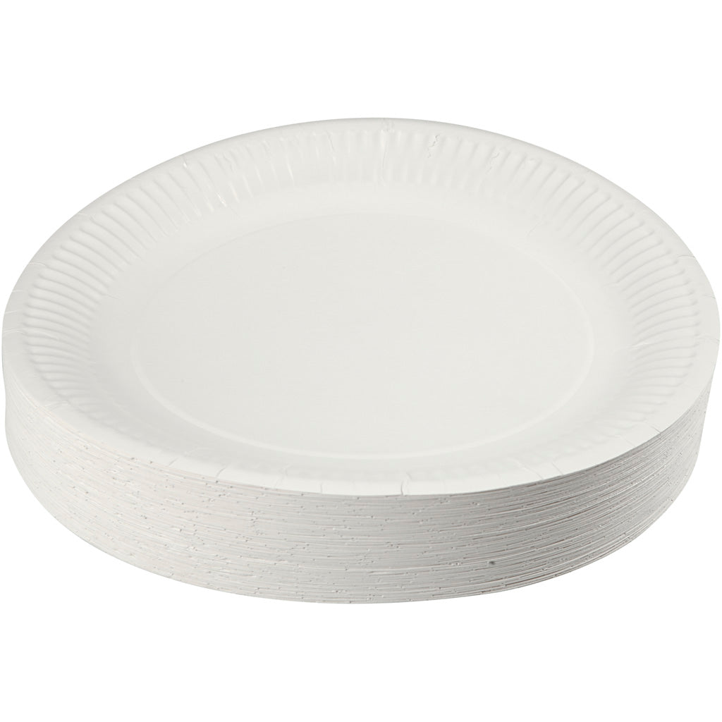 Platos de papel ⌀ 23 cm — 100 ud