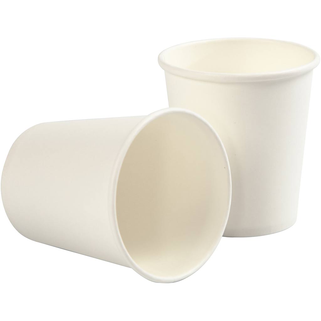 Vaso de papel blanco ⌀ 7.2 cm 205 ml — 50 ud