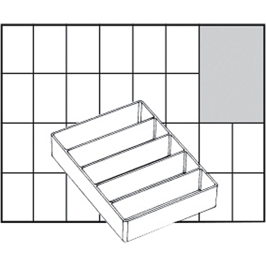 Caja contenedora modular 109x79 mm — 1 ud