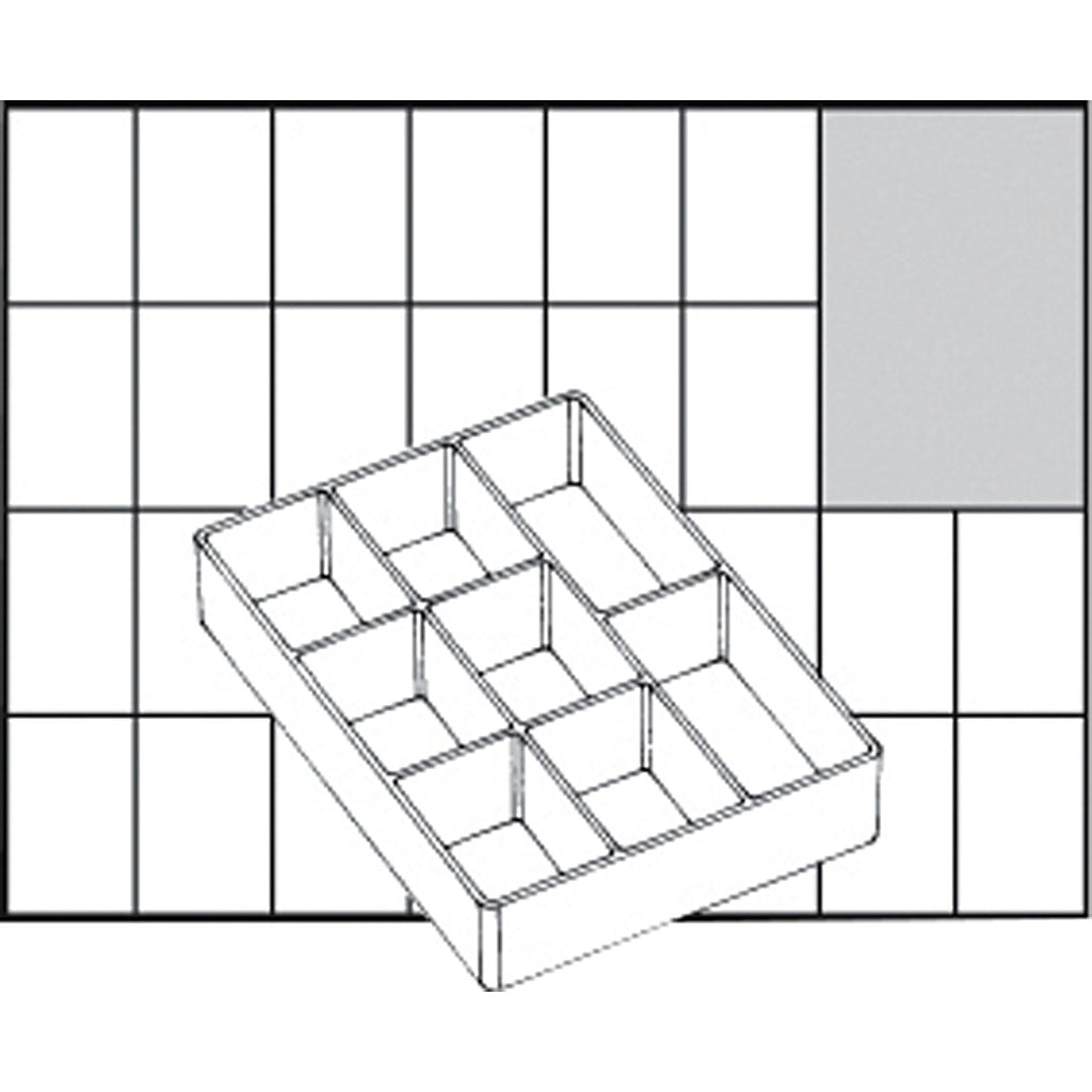 Caja contenedora modular 109x79 mm — 1 ud