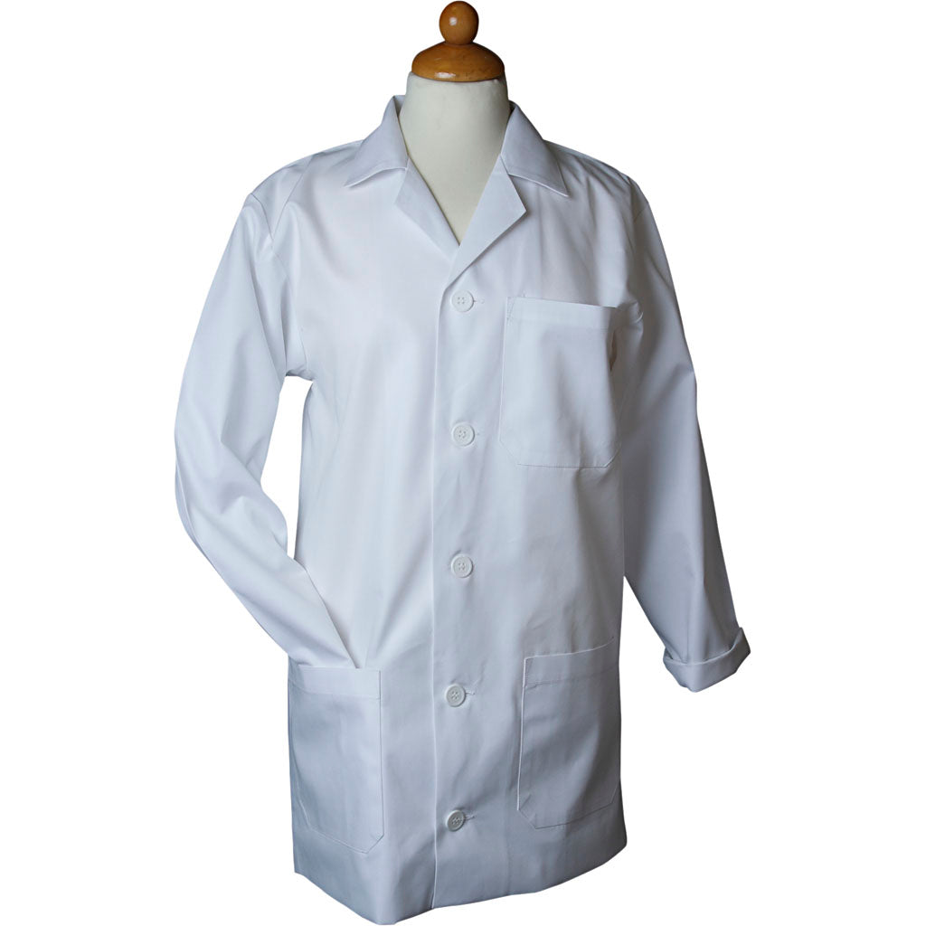 Delantal para pintar blanco L: 85 cm — 1 ud