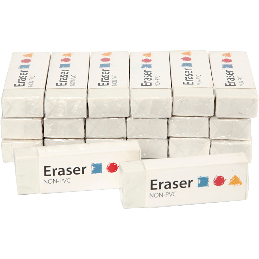 Goma de borrar 62x22x10 mm — 20 ud