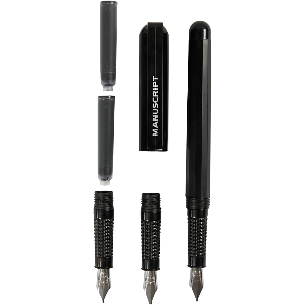 Set de iniciación a la caligrafía negro — 1 set
