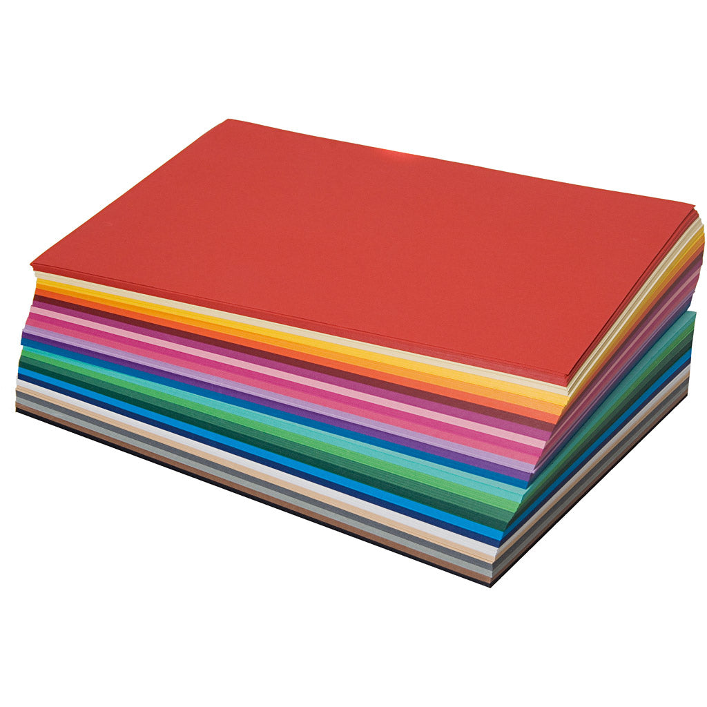 Papel para troquelado tono sobre tono A4 130 g — 20x25 hojas surt.