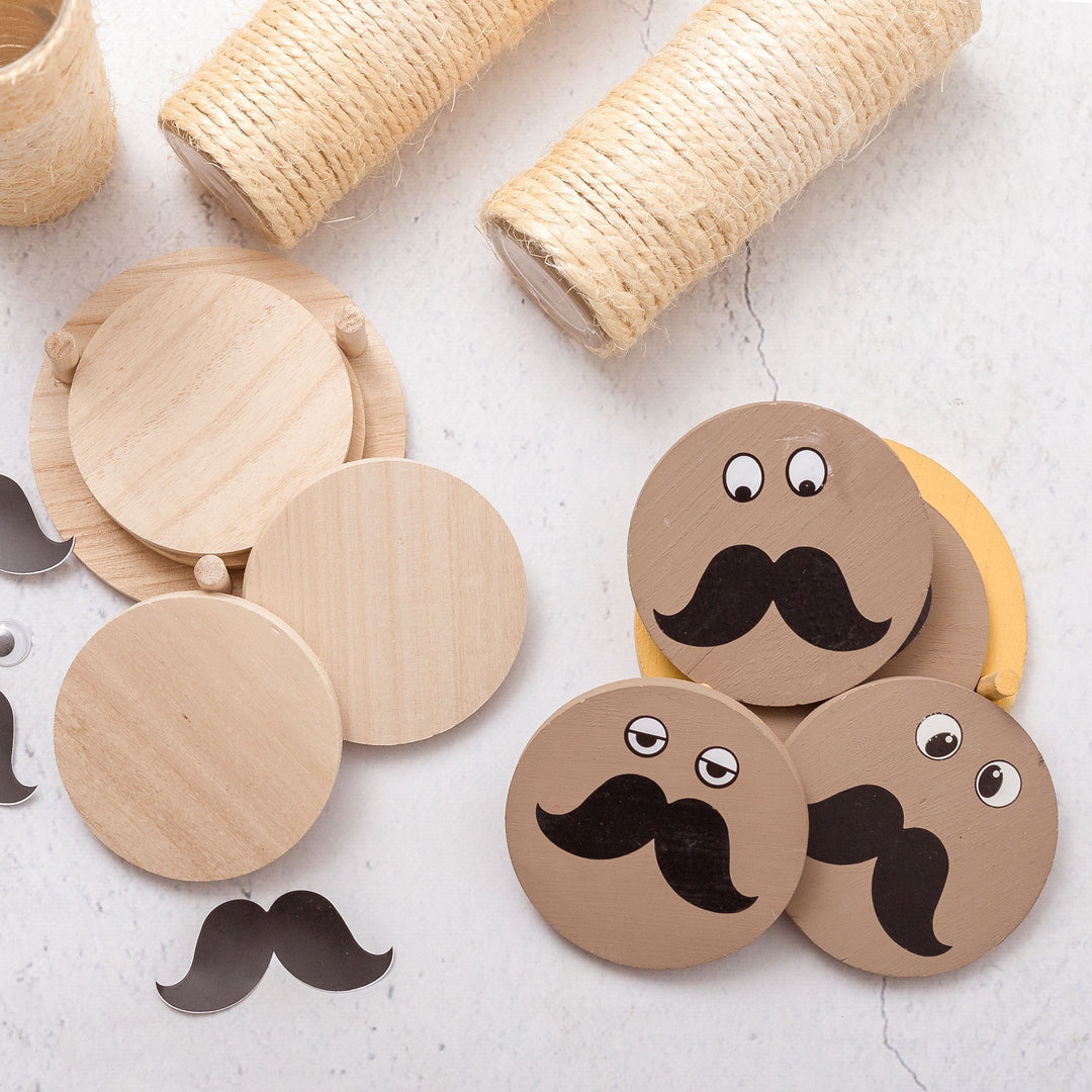 Posavasos de madera 4 bases