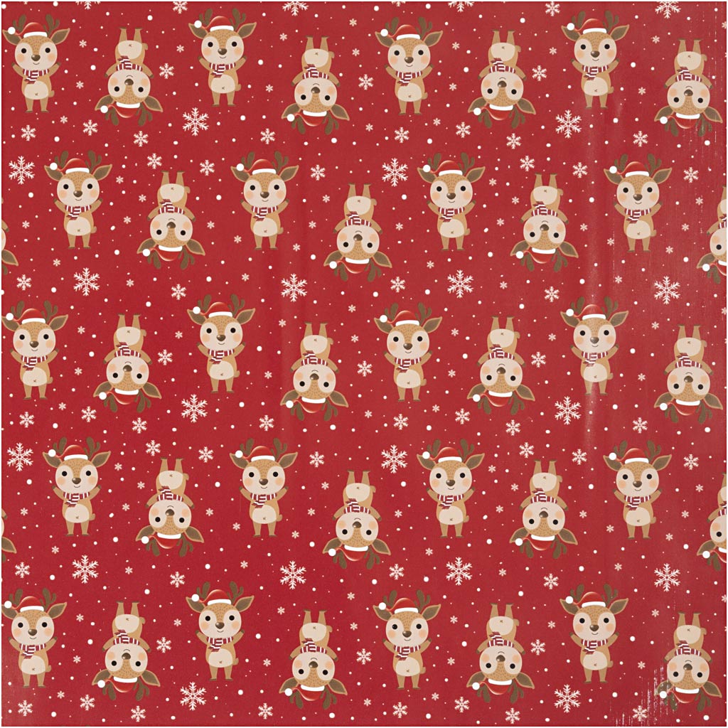 Papel de regalo rojo oscuro 80 g — 100 m
