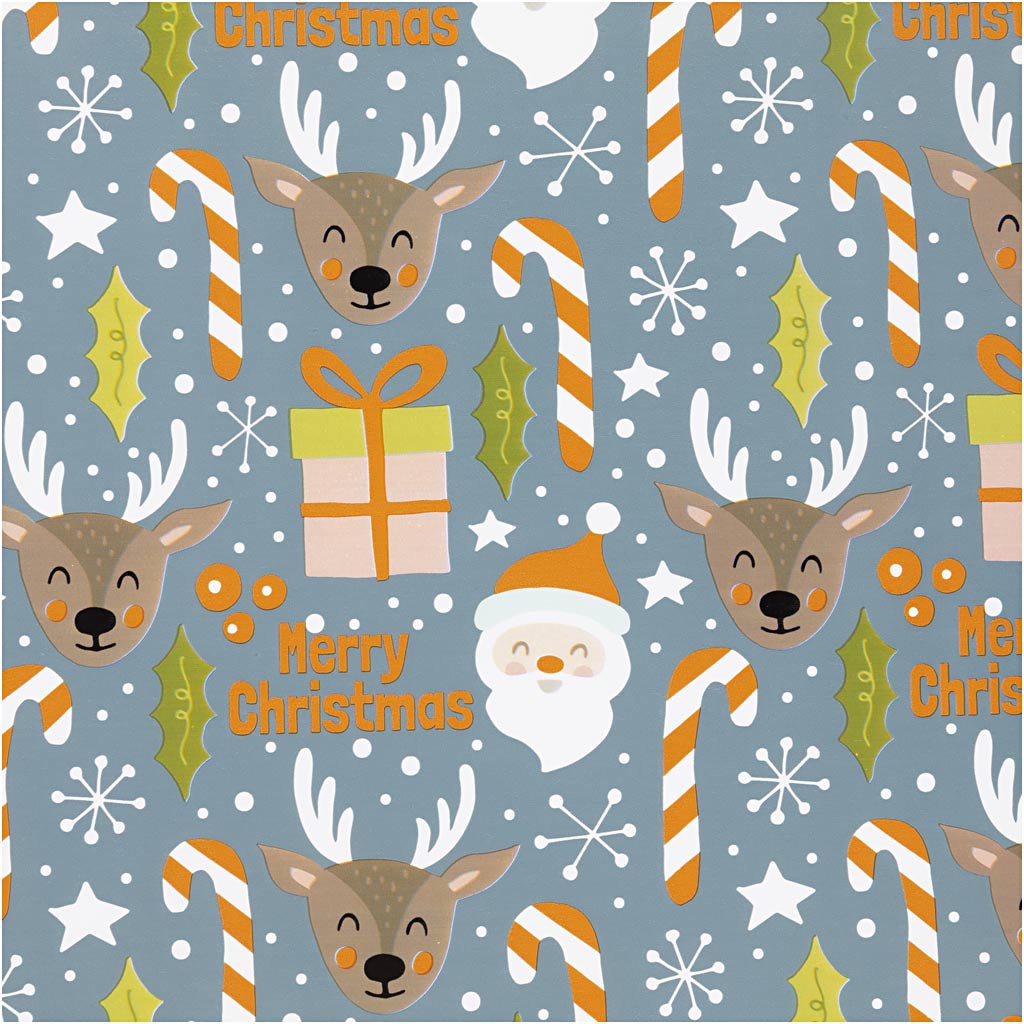 Papel de regalo gris 80 g — 100 m