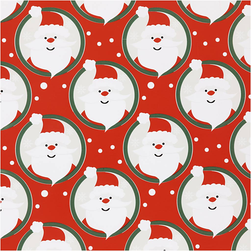 Papel de regalo rojo 80 g — 100 m