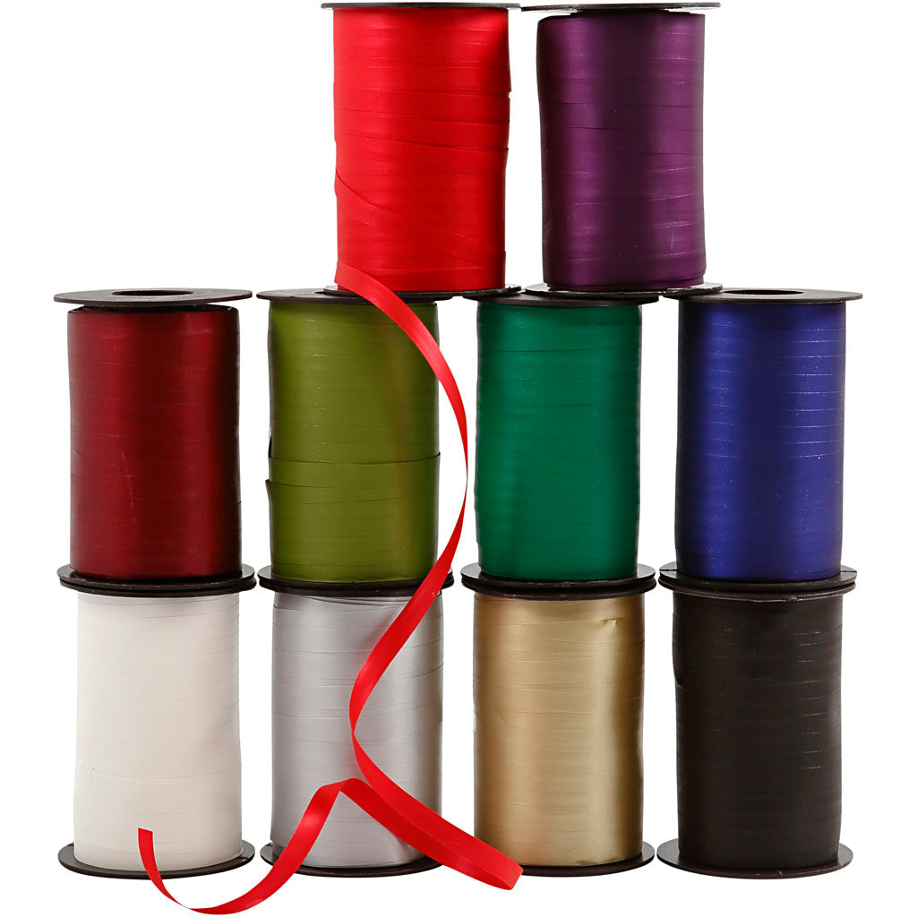Cinta de rizar colores surtidos — 10x250 m