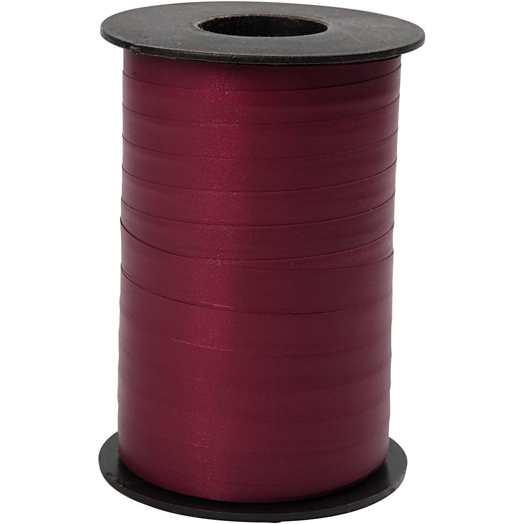 Cinta de rizar rojo oscuro — 250 m