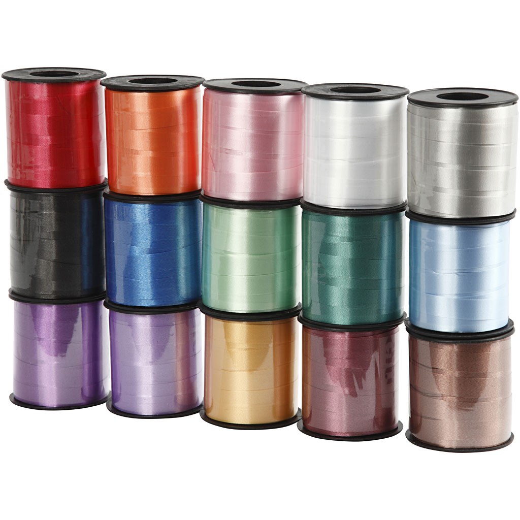 Cinta de rizar colores surtidos — 15x50 m