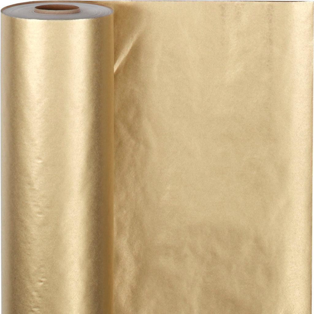 Papel de regalo dorado 60 g — 100 m
