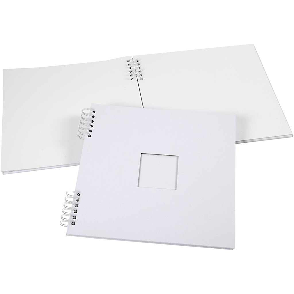 Cuaderno de scrapbook con espiral blanco 30.5x30.5 cm 250 g — 1 ud