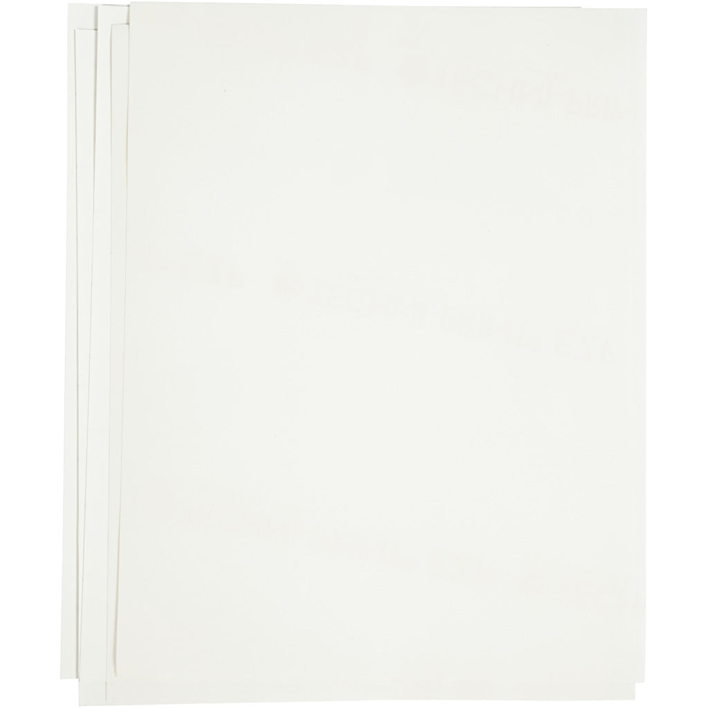 Hoja de transferencia blanco 21.5x28 cm — 12 hojas